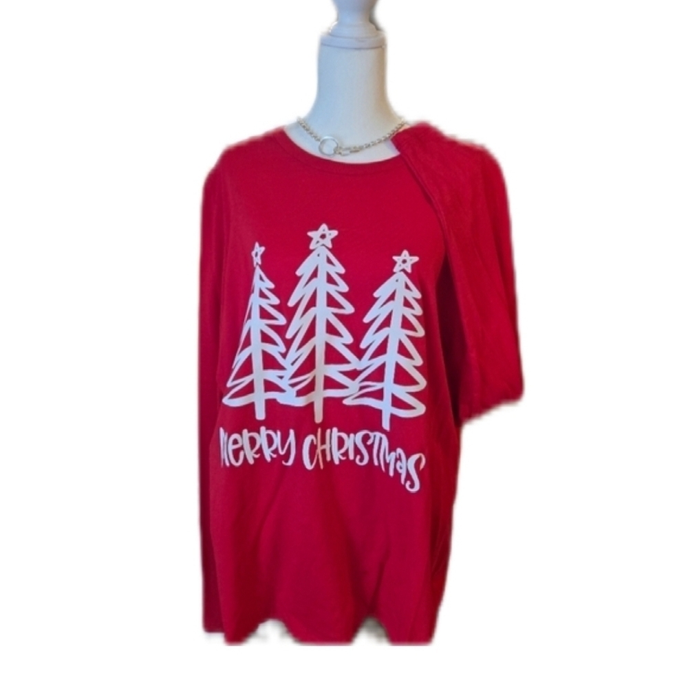 Red Merry Christmas Graphic Tee